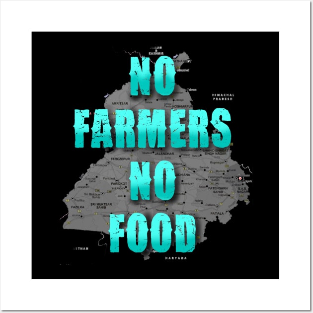No Farmers No Food Wall Art by SAN ART STUDIO 